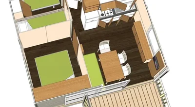 Hébergement en mobil-home, Camping Au tour de l'Aveyron